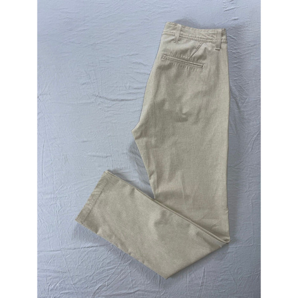 Linksoul Flat Front Slim Fit Lightweight Poly-Cotton Chino Golf Pants. 30X31 EUC - Picture 1 of 9